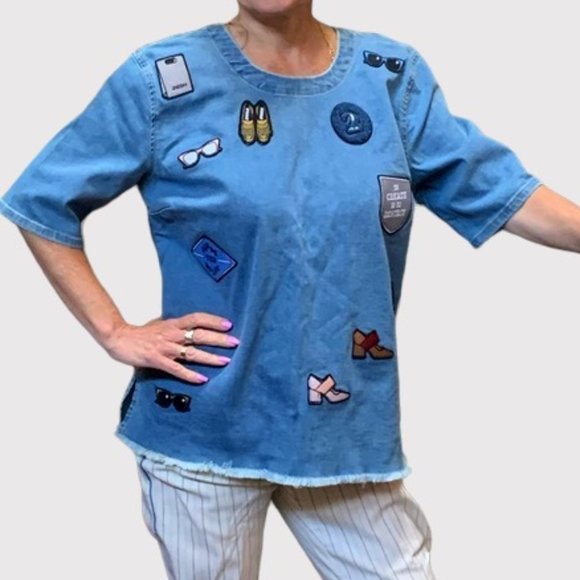 2ndday Denim Top Shirt - Picture 1 of 14